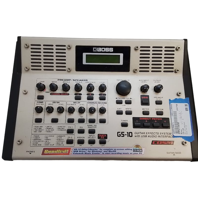 Used Boss GS-10 Computer Interfaces 48khz Sample Rate