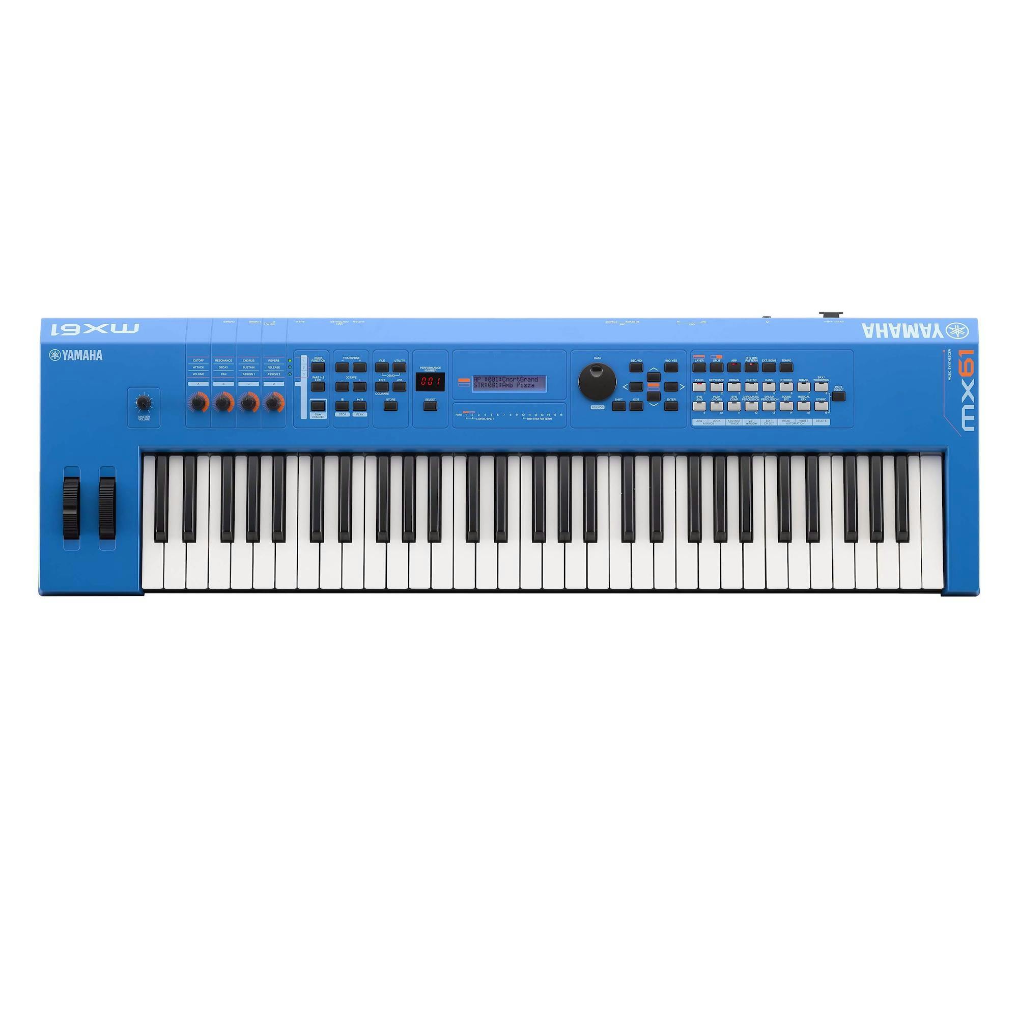yamaha keyboard blue