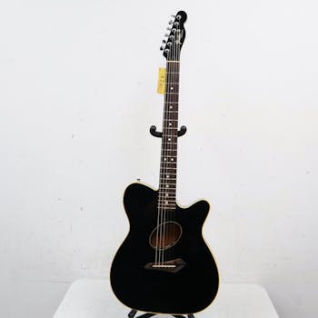 Used Fender Telecoustic Made in Japan Black Acoustic Guitar