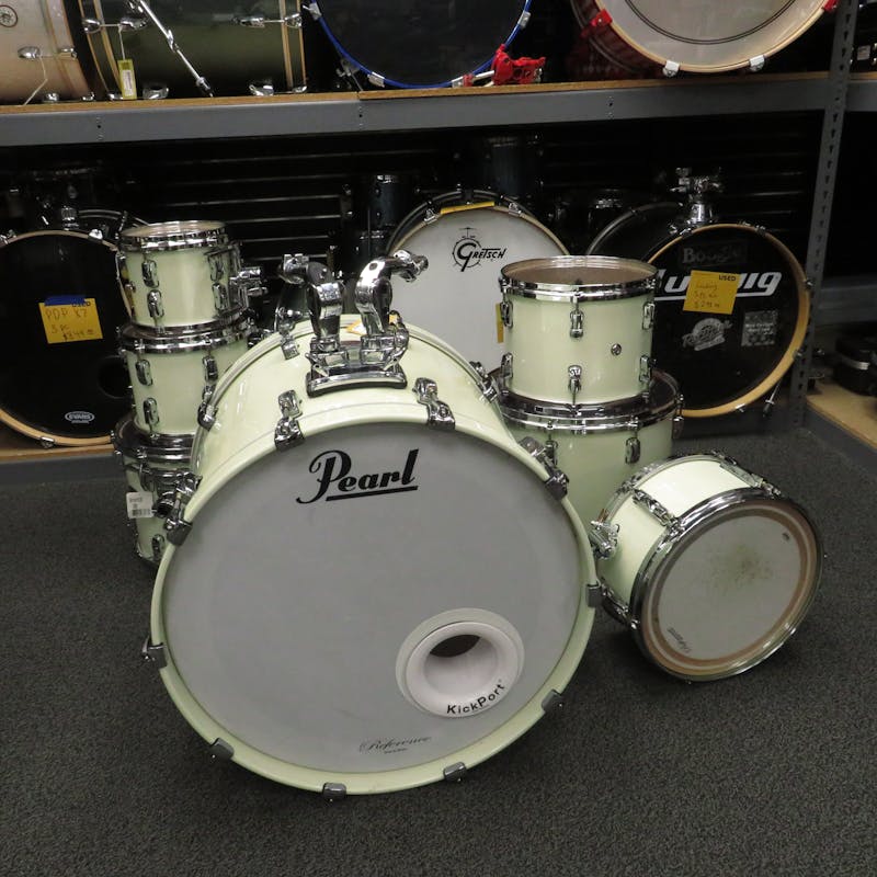 Used Pearl REFERENCE 7 PIECE KIT Drum Kits White Drum Kits