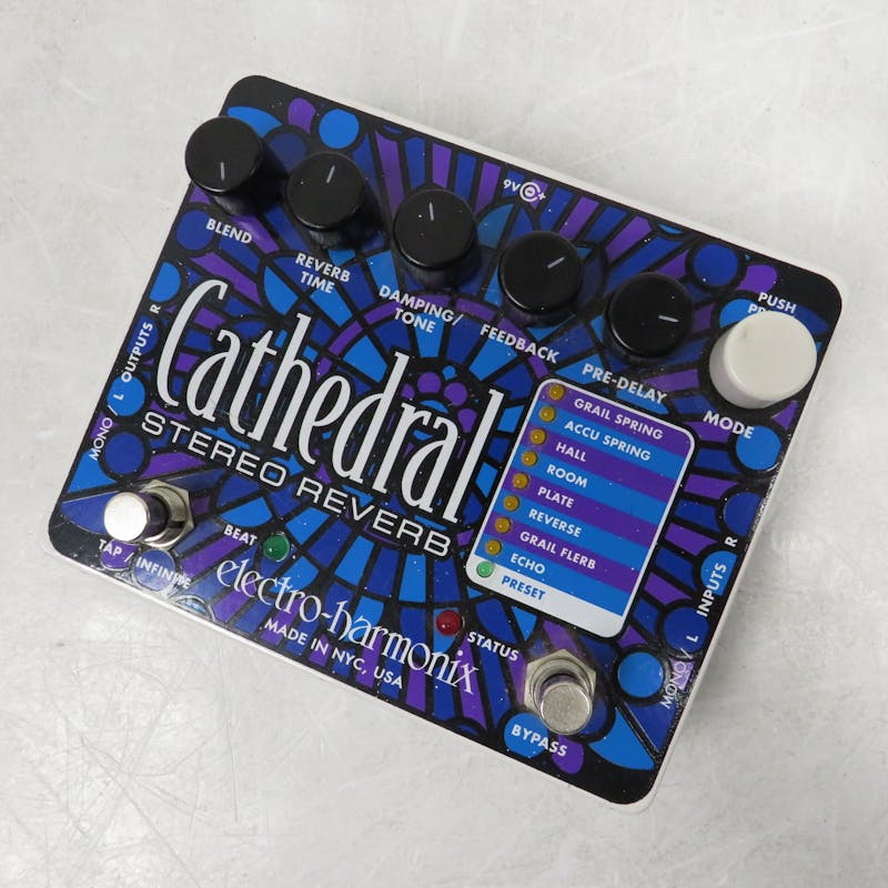 Used Electro Harmonix (E/H) CATHEDRAL Guitar Effects Reverb Guitar