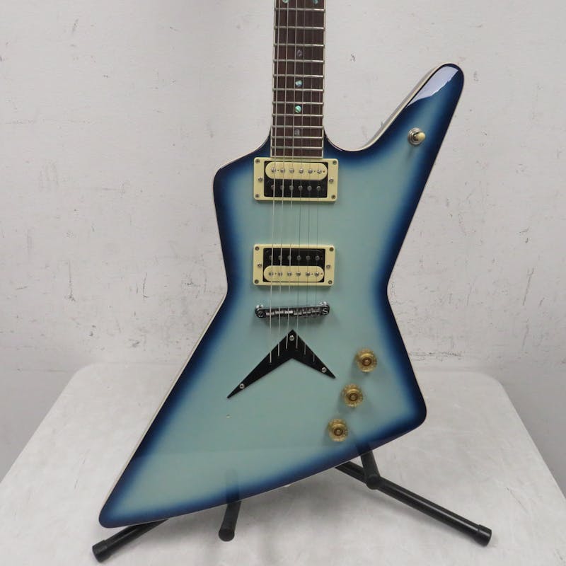Used Dean Z Explorer Blue Electric Guitar
