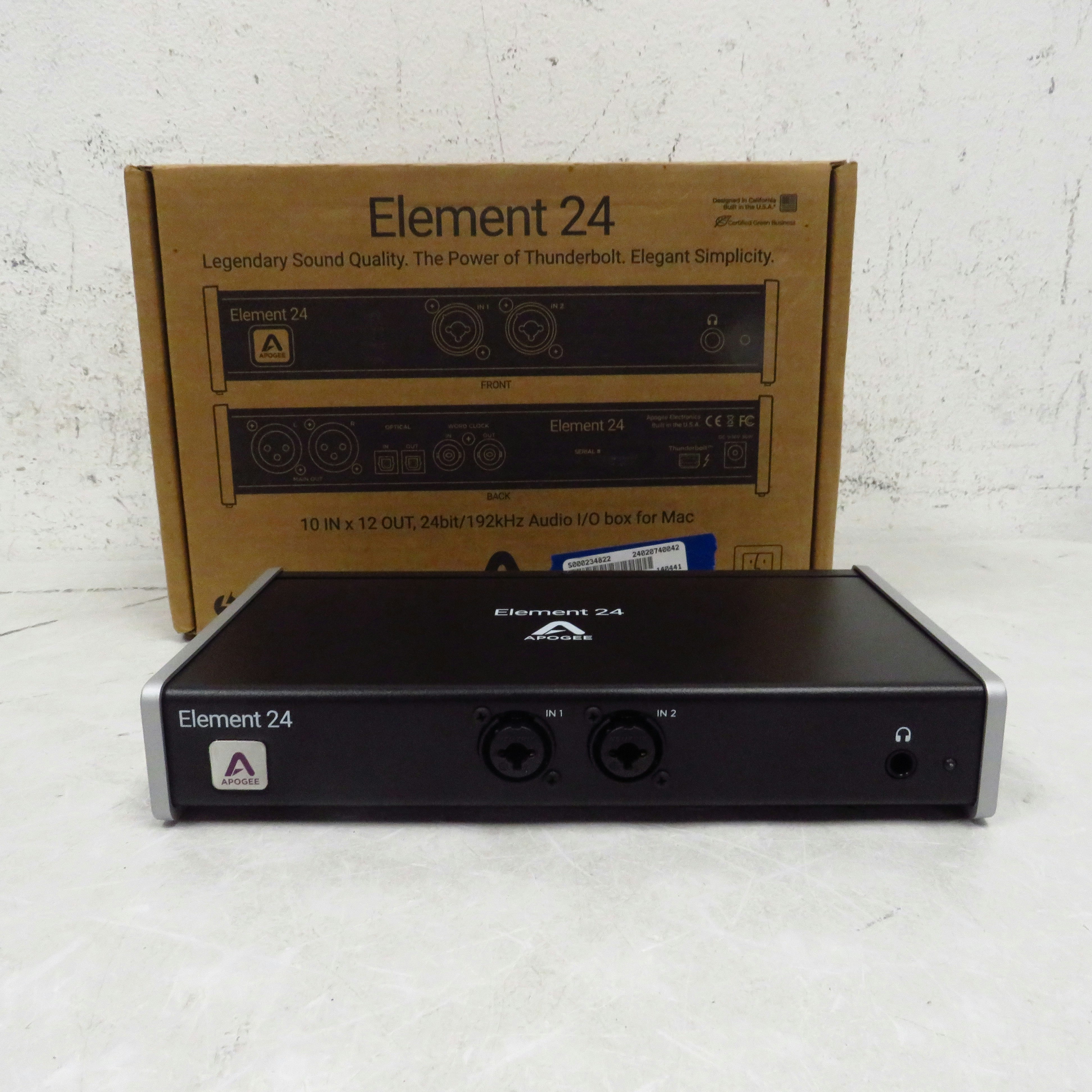Used Apogee Element 24 Thunderbolt USB Audio Interface