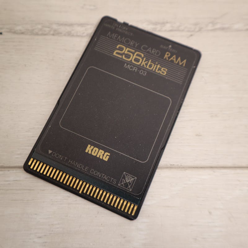 Used Korg MCR-03 MEMORY CARD 256KBITS RAM Accessories - Keyboards/Midi