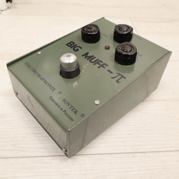 Used Electro Harmonix (E/H) SOVTEK BIG MUFF PI RUSSIAN ARMY GREEN 