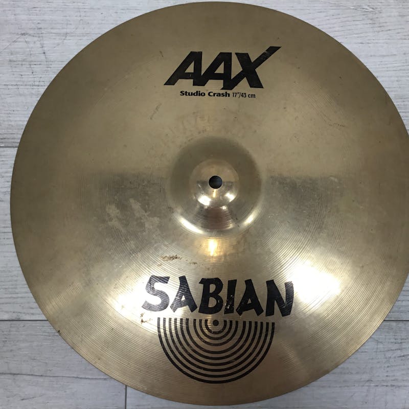 Used Sabian AAX 17 Inch Studio Crash Cymbal