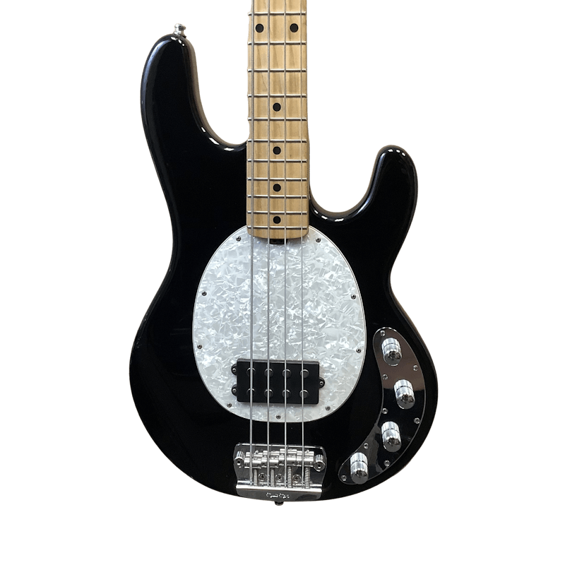 Used Ernie Ball MUSICMAN STINGRAY Bass Guitar in Black with Original  Hardshell Case