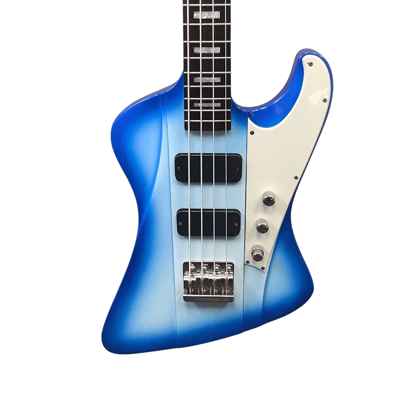 Used DBZ DIAMOND HELLFIRE Bass Guitar in Blue