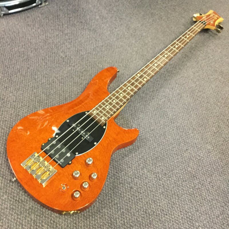 Used Schecter DIAMOND SERIES CV-4 Bass Guitars Orange