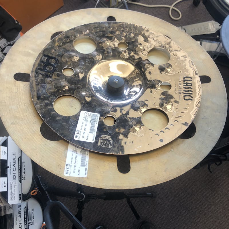 Used Meinl 12/16 LUKE HOLLAND BULLET STACK Cymbals 12