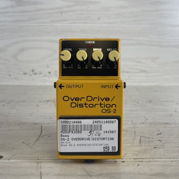 Used Boss OS-2 OVERDRIVE/DISTORTION Guitar Effects Distortion 