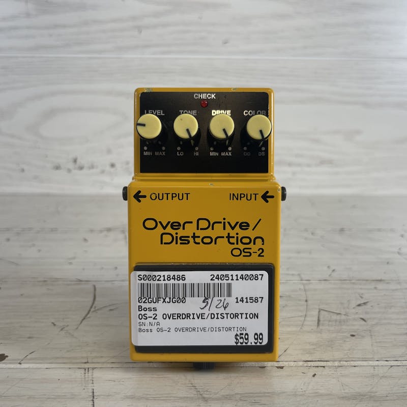 Used Boss OS-2 OVERDRIVE/DISTORTION Guitar Effects Distortion 
