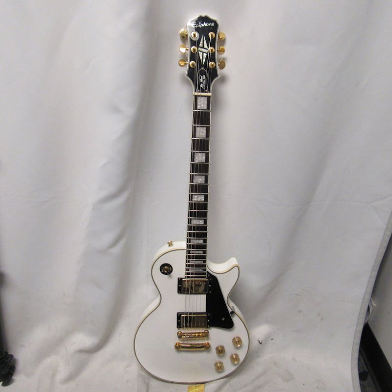 Used Epiphone LES PAUL CUSTOM PRO 2016 Electric Guitars White