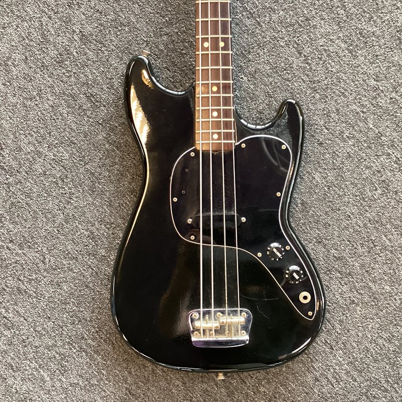 Used Fender MUSICMASTER BASS 78 Bass Guitars Black