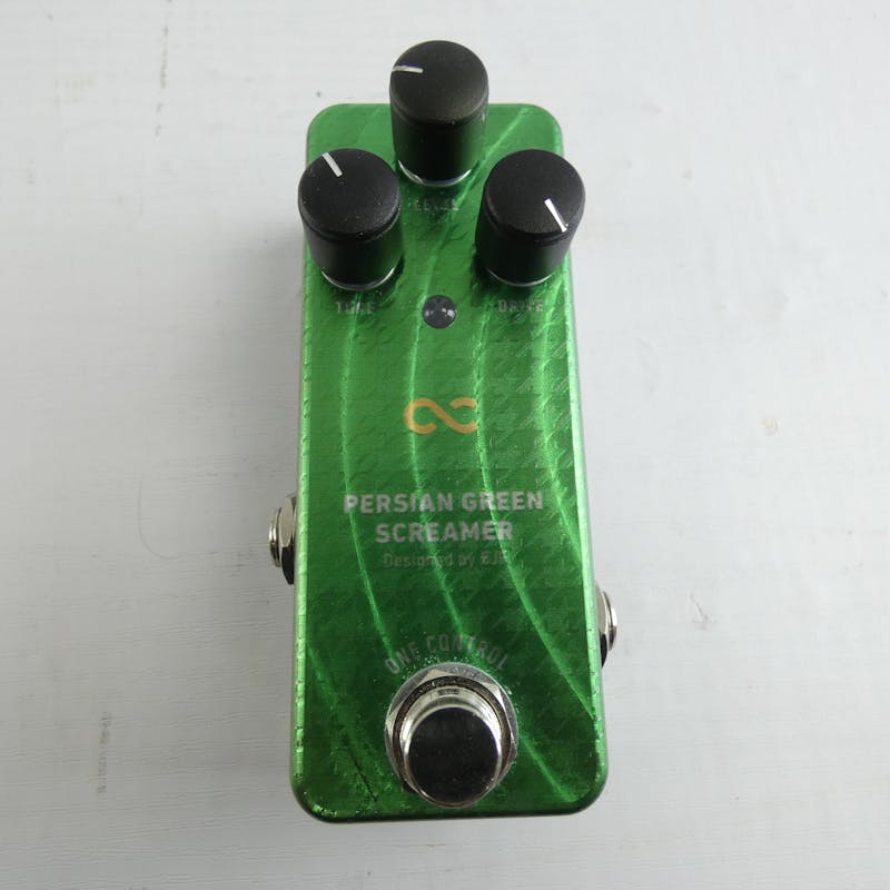 Used ONE CONTROL PERSIAN GREEN SCREAMER Guitar Effects Distortion/Overdrive