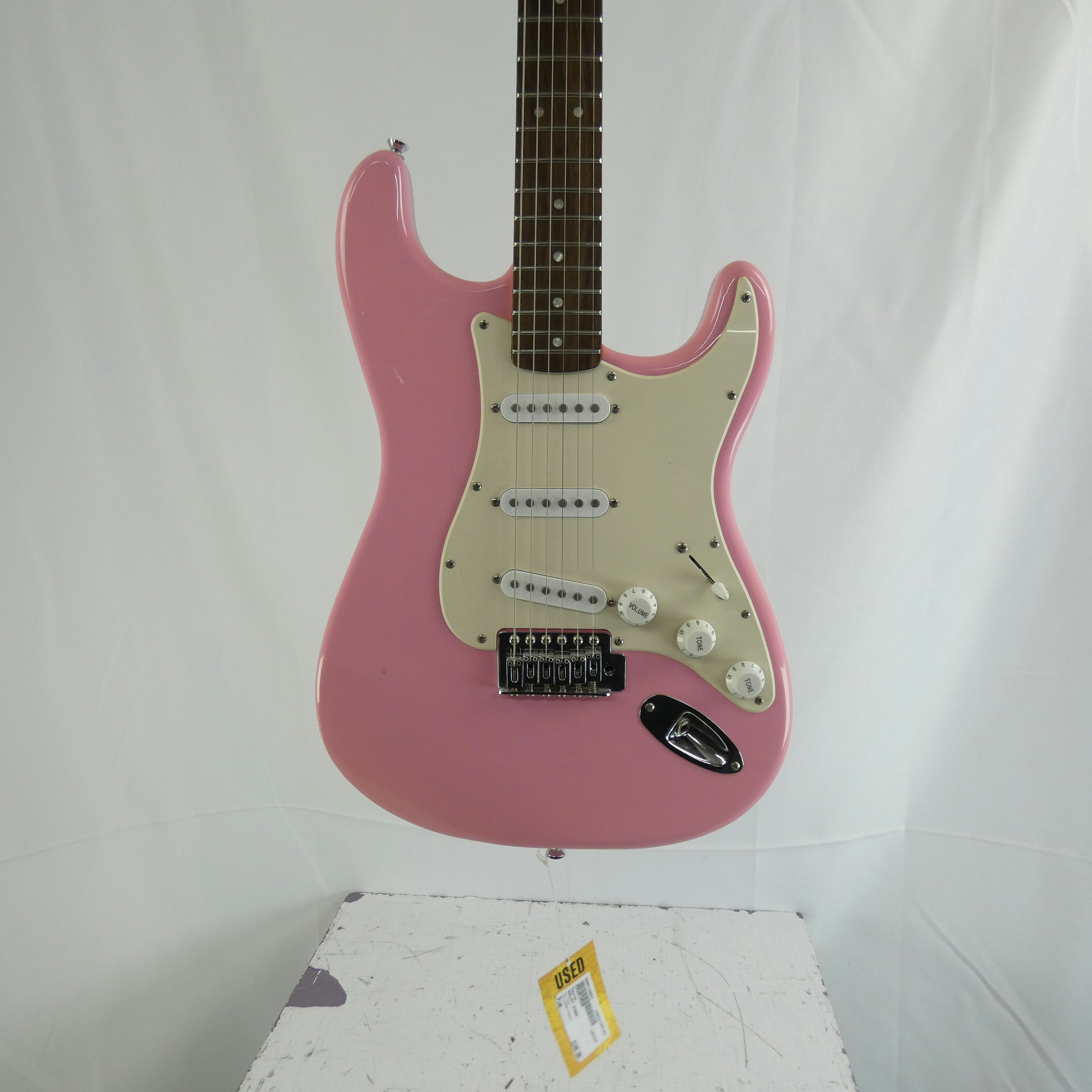 Used Squier BULLET STRAT Electric Guitars Pink