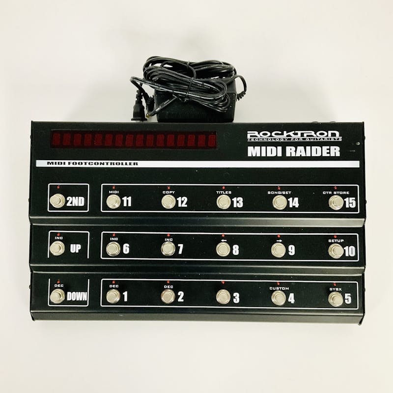 Used Rocktron MIDI RAIDER MIDI Foot Controller