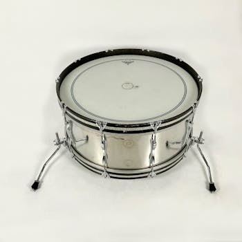 Used Ludwig 70s STEEL Drum Kit Silver/Gray