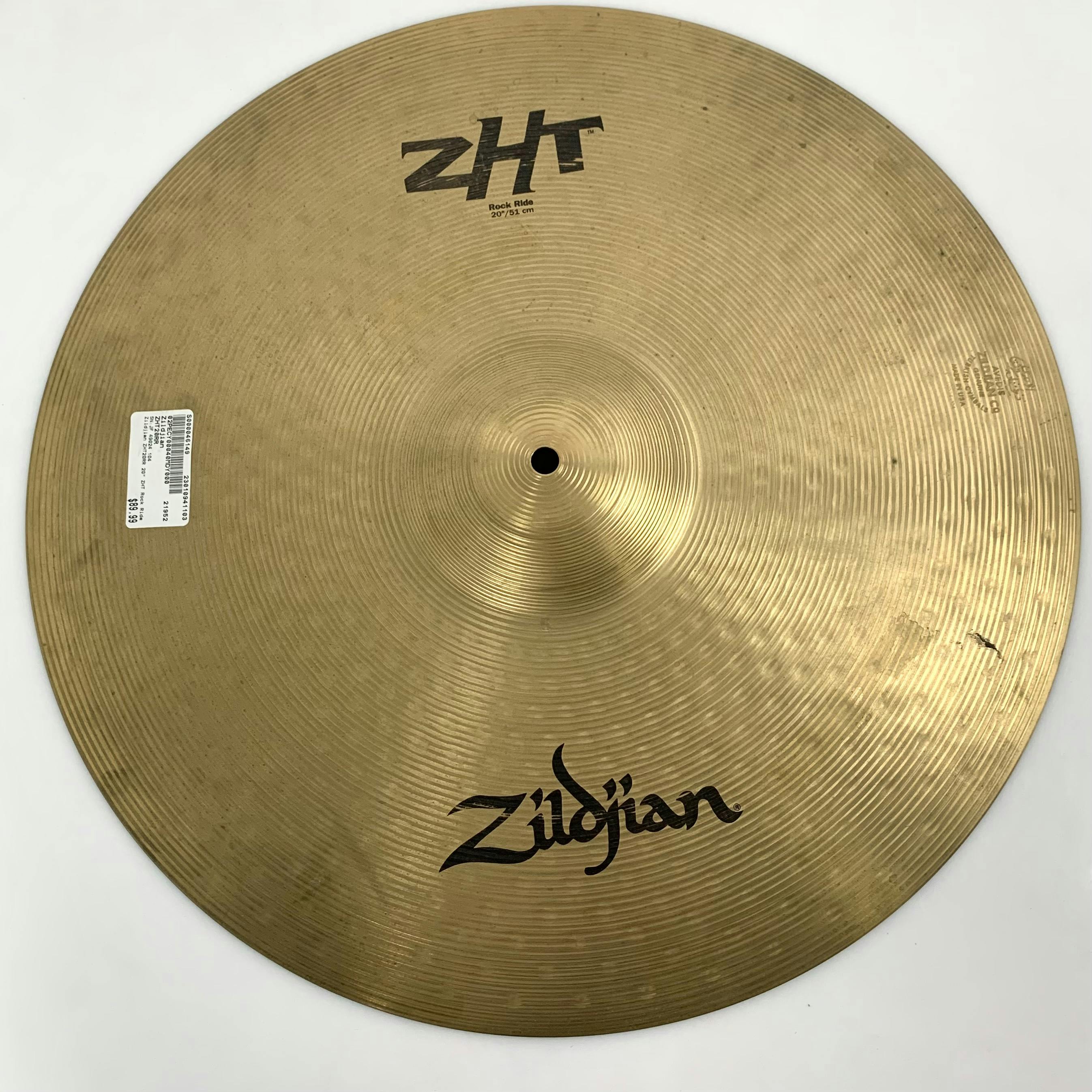 Used Zildjian ZHT20RR 20IN Rock Ride Cymbal