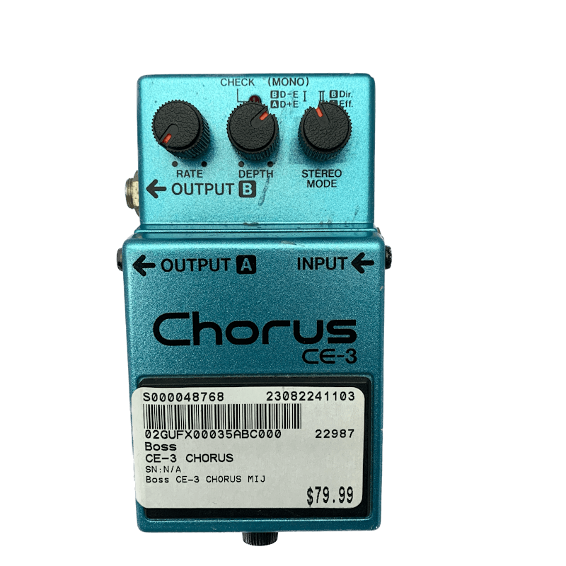 Used Boss CE-3 CHORUS Guitar Effects Pedal