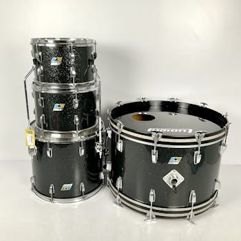 Used Ludwig 70s STEEL Drum Kit Silver/Gray