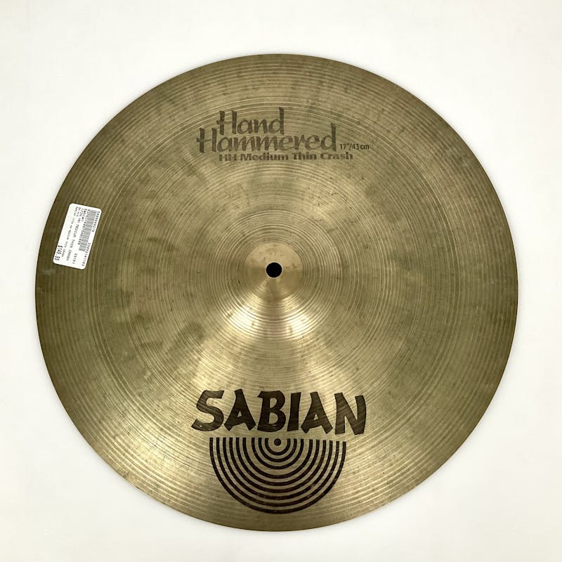 Used Sabian 17IN HH HAND HAMMERED MEDIUM THIN CRASH Cymbal
