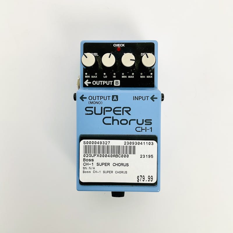 Used Boss CH-1 SUPER CHORUS Guitar Effects Pedal