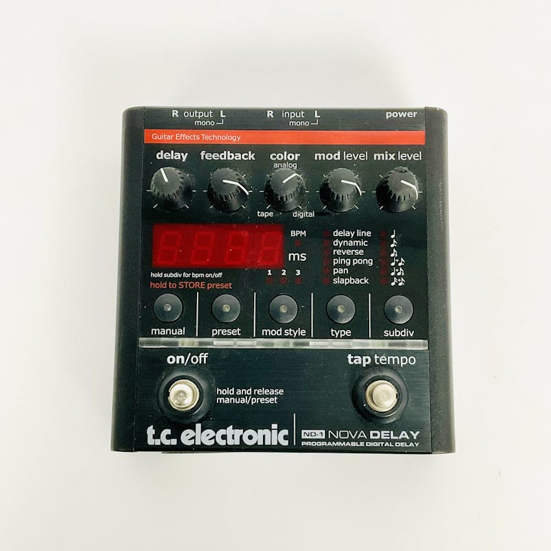 Used TC Electronic NOVA DELAY ND-1 Guitar Effects Pedal