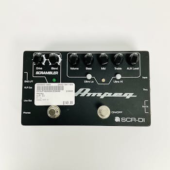 Used Ampeg SCR-DI Bass Preamp with Scrambler Overdrive Pedal