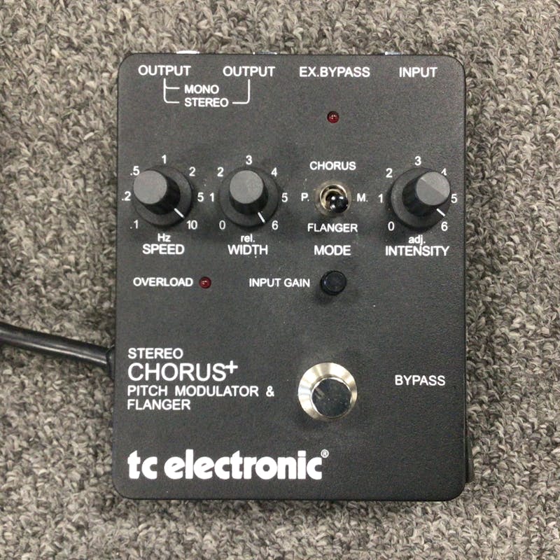 Used TC ELECTRONIC STEREO CHORUS+ Guitar Effect Pedal Guitar Effects