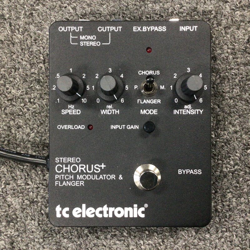 Used TC ELECTRONIC STEREO CHORUS+ Guitar Effect Pedal