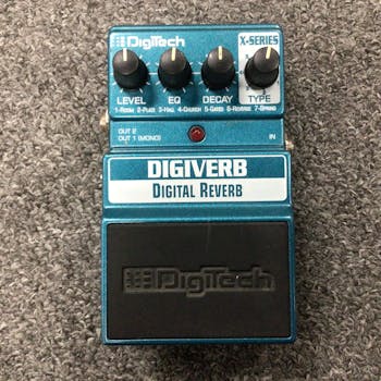 Used DIGITECH DIGIVERB Guitar Reverb Pedal Guitar Effects