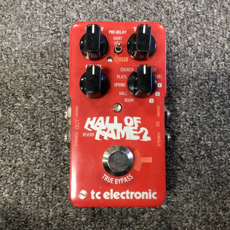 Used TC ELECTRONIC HALL OF FAME 2 REVERB Guitar Pedal Guitar Effects