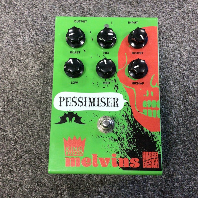 Used HILBISH DESIGN PESSIMISER KING BUZZO DISTORTION Guitar Pedal