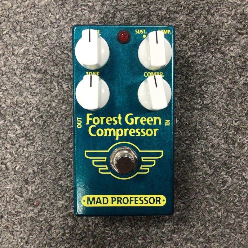 Used MAD PROFESSOR FOREST GREEN COMPRESSOR Guitar Pedal Guitar Effects