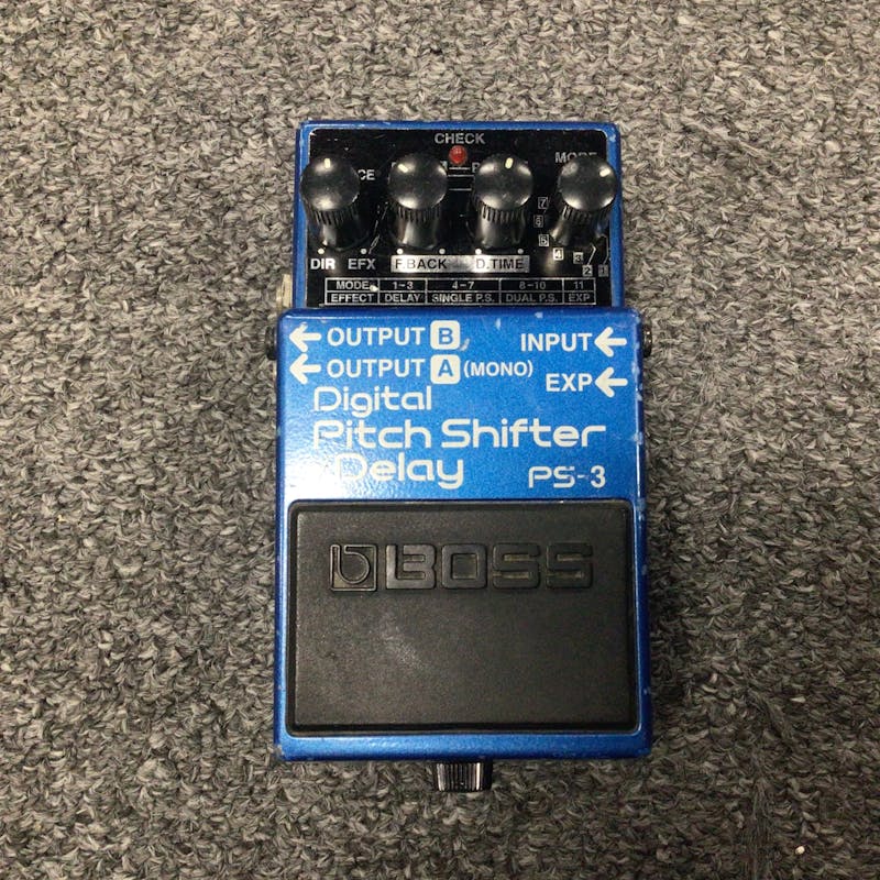 Used BOSS PS-3 DIGITAL PITCH SHIFTER DELAY Guitar Pedal Guitar Effects