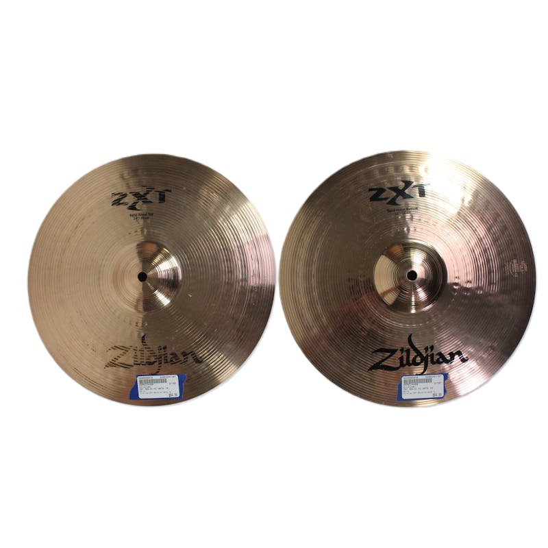 Used Zildjian ZXT SOLID HI HATS 14 Cymbals 14