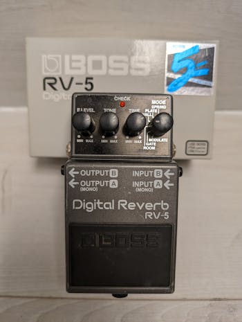 Used Boss DIGITAL REVERB RV-5 Guitar Effects Reverb Guitar Effects