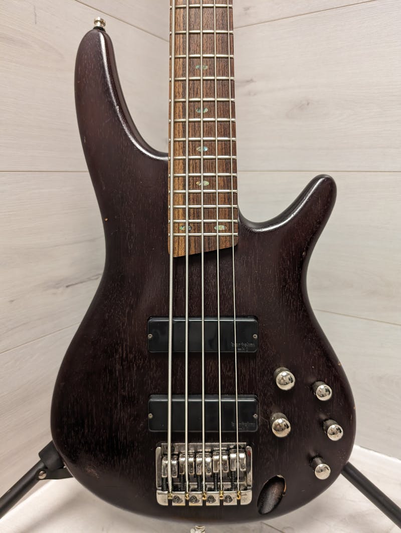 Used Ibanez Soundgear SR505 Bass Guitar Brown