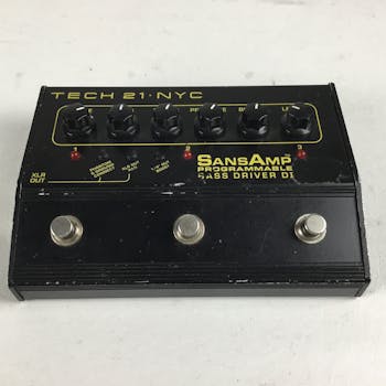 Used Tech 21 SANSAMP PROGRAMMABLE BASS DRIVER DI Guitar Effects