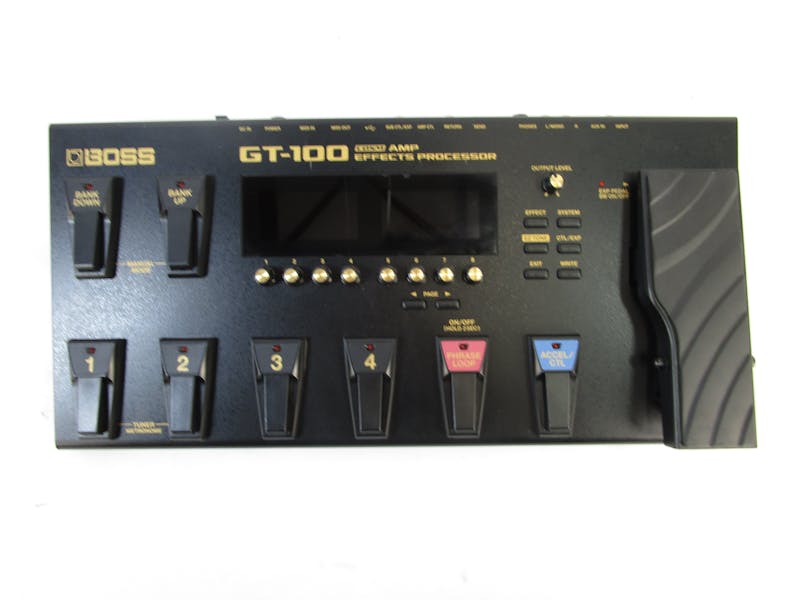 Used Boss GT-100 COSM AMP EFFECTS PROCESSOR W AC Guitar Effects