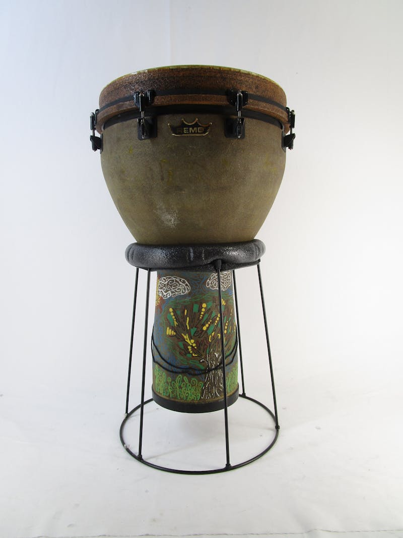 Used Remo Djembe Mondo W/Stand (18x28