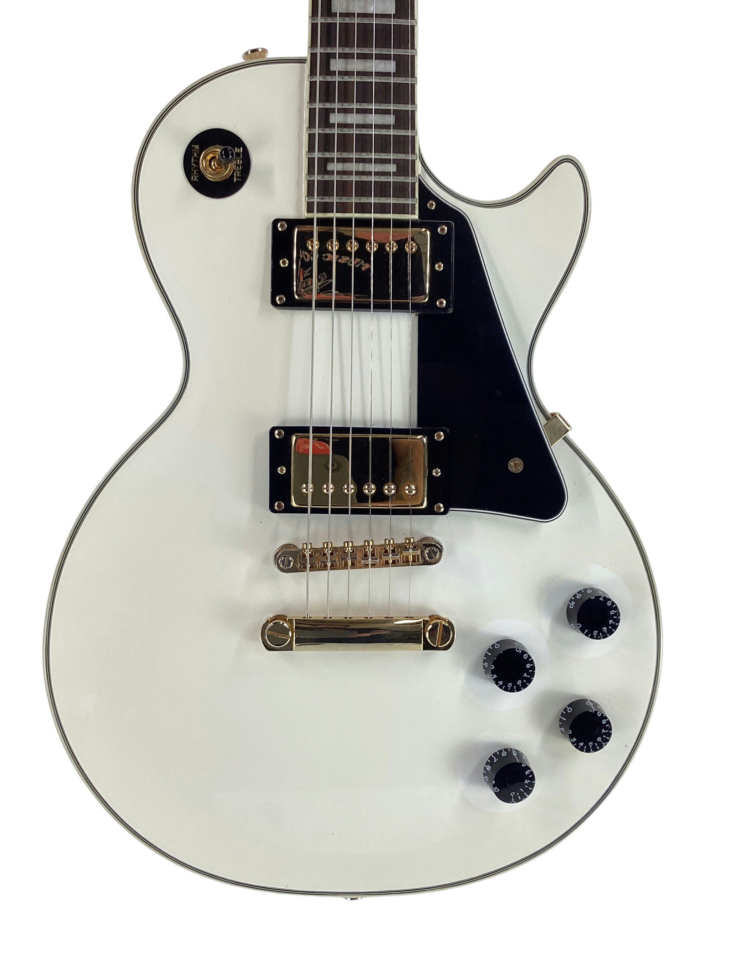 Used Epiphone Les Paul Custom Pro Electric Guitar White - As Is