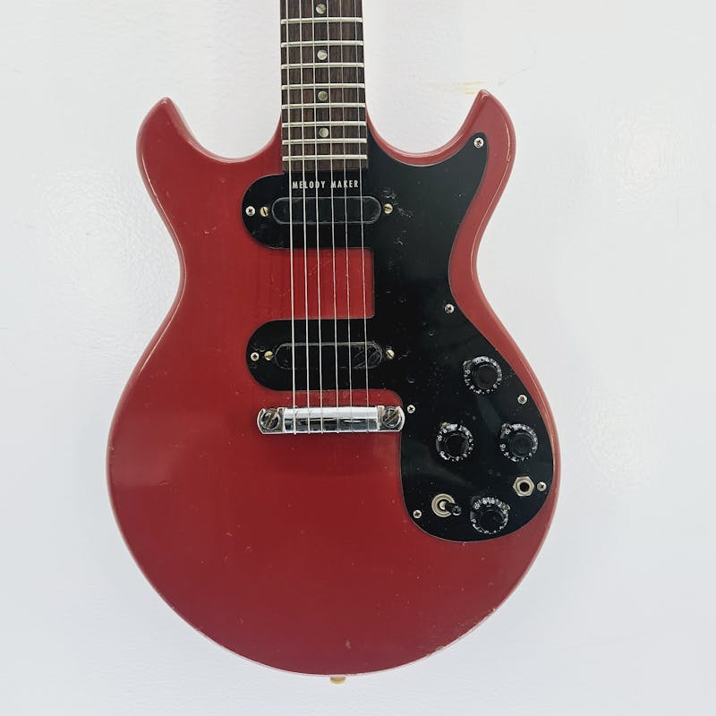 Used Gibson 1965 MELODY MAKER 2 PICKUP Electric Guitars Red