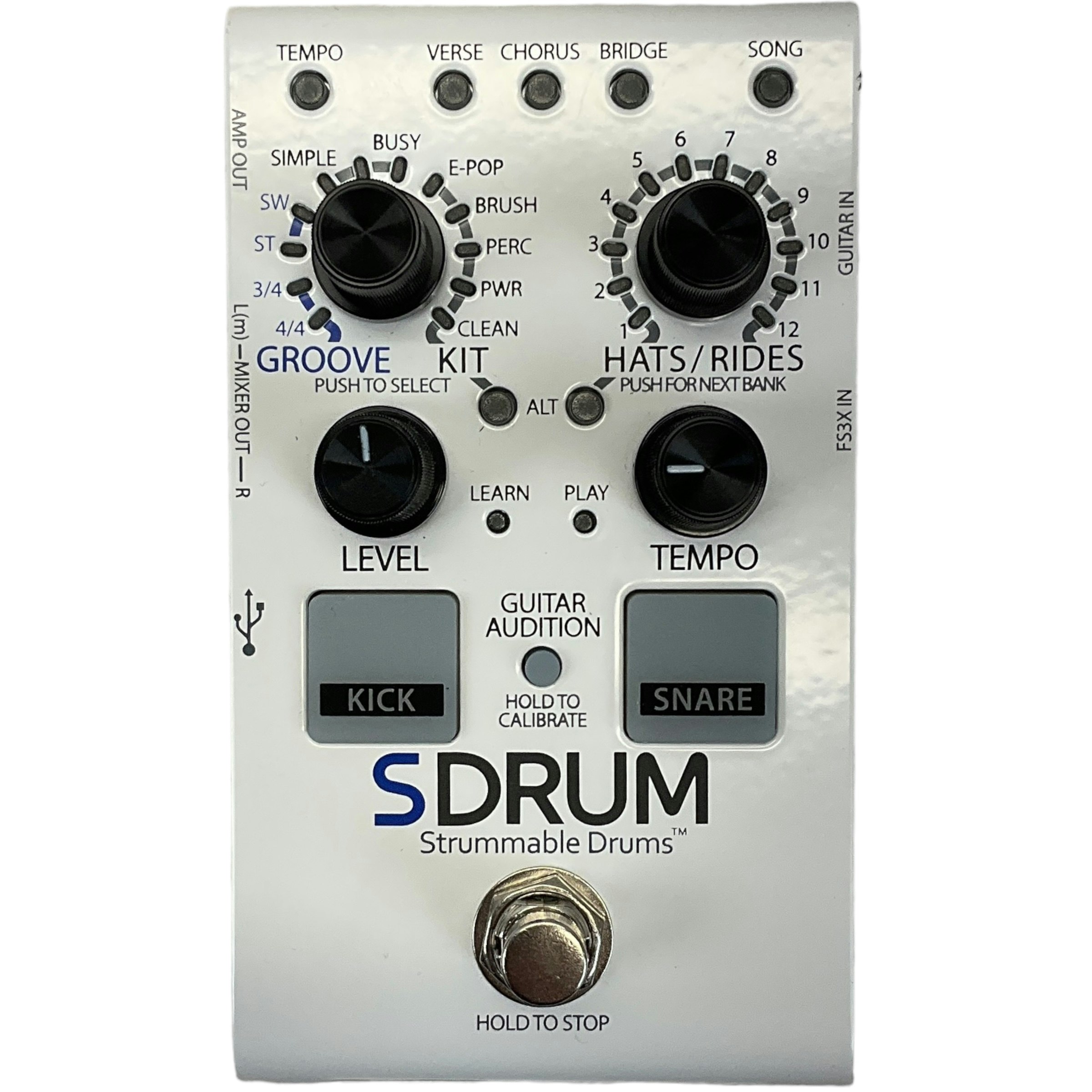 Used Digitech Sdrum Strummable Drums Guitar Effect