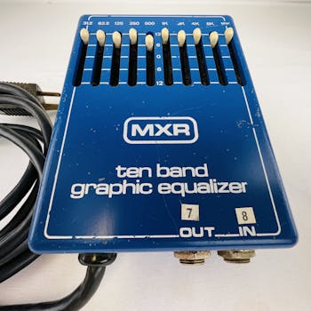 Used MXR MX-108 10-BAND EQ PEDAL AC HARDWIRE Guitar Effects EQ