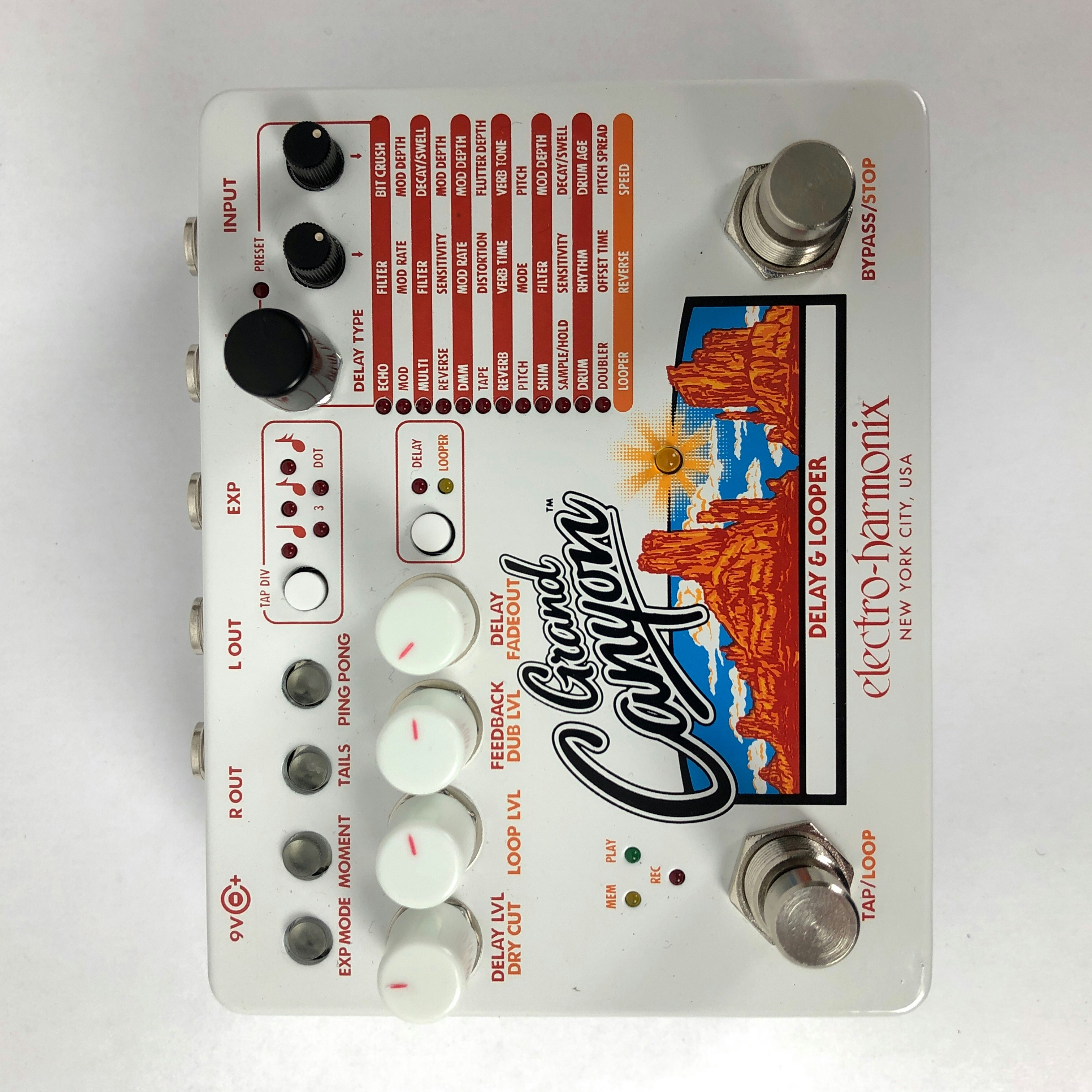 New EHX Grand Canyon Guitar Effects