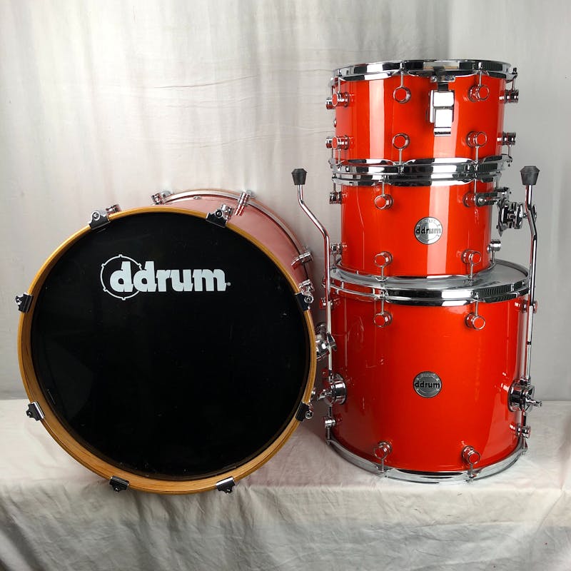 Used Ddrum REFLEX 4 PIECE Drum Kits Orange