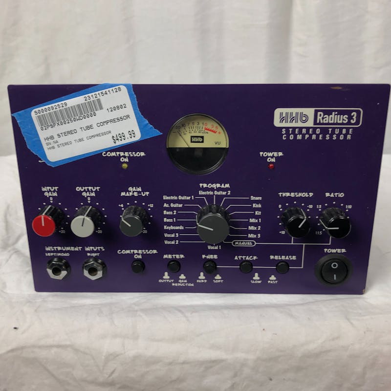 Used HHB STEREO TUBE COMPRESSOR Effects